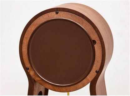 Silent Wooden Desk Clock, Modern Chinese Style Table Clock for Living Room, Bedroom, Office & Home Decor