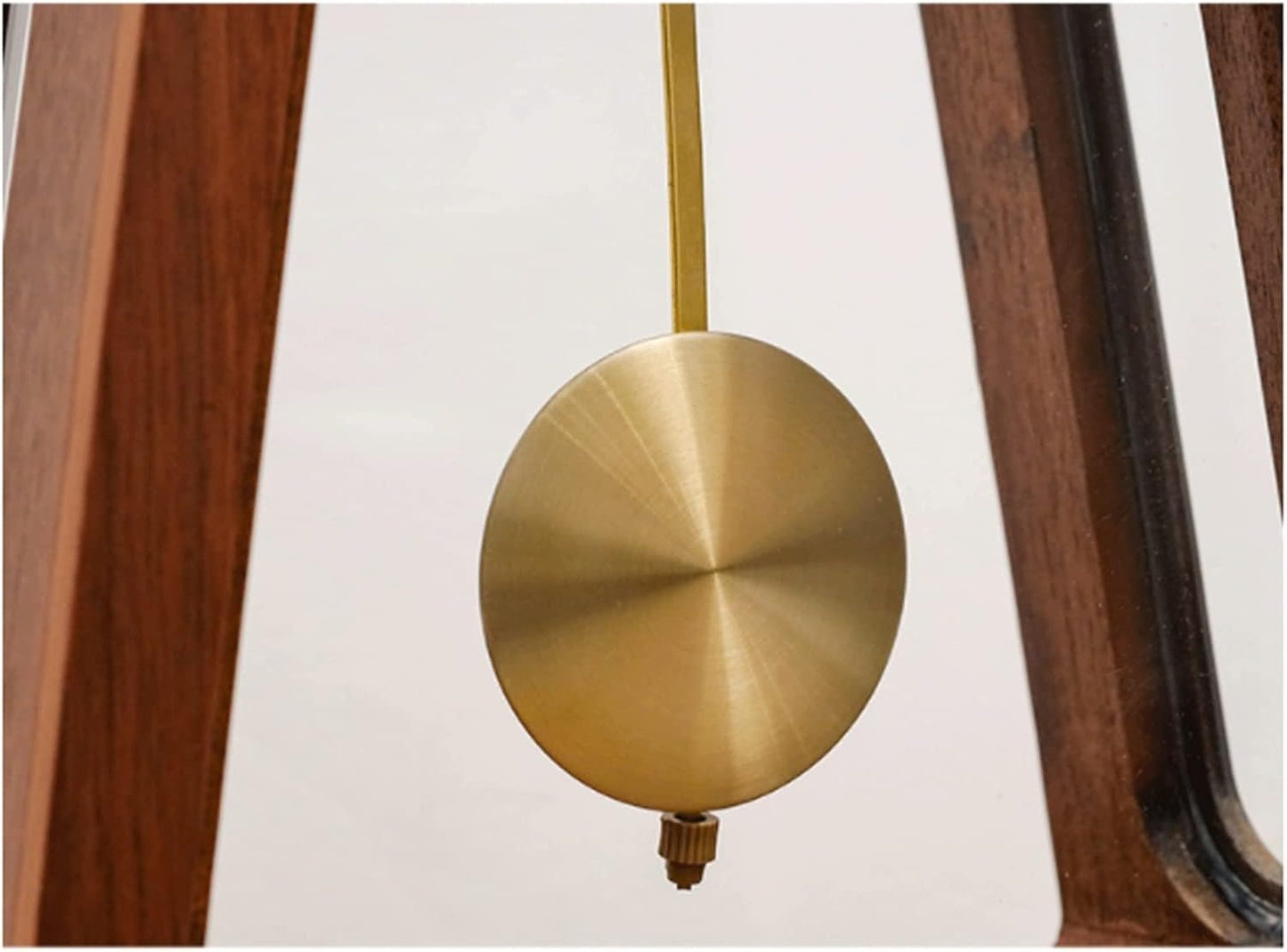 Silent Wooden Desk Clock, Modern Chinese Style Table Clock for Living Room, Bedroom, Office & Home Decor