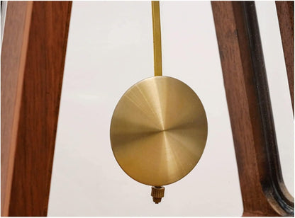 Silent Wooden Desk Clock, Modern Chinese Style Table Clock for Living Room, Bedroom, Office & Home Decor