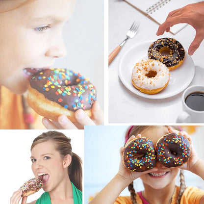 6-Hole Non-Stick Donut Maker Machine 750W, Automatic Donut Baking Appliance for Homemade Breakfast, Desserts, Muffins & Sweet Treats